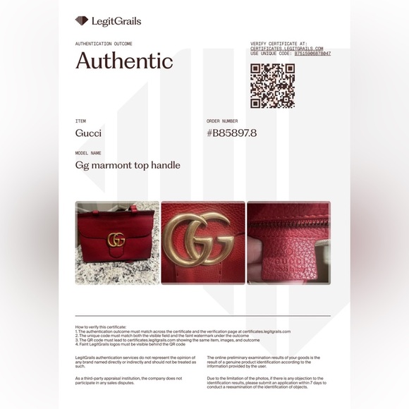 Gucci GG Marmont Top Handle Bag with Crossbody Strap and COA - Picture 4 of 16